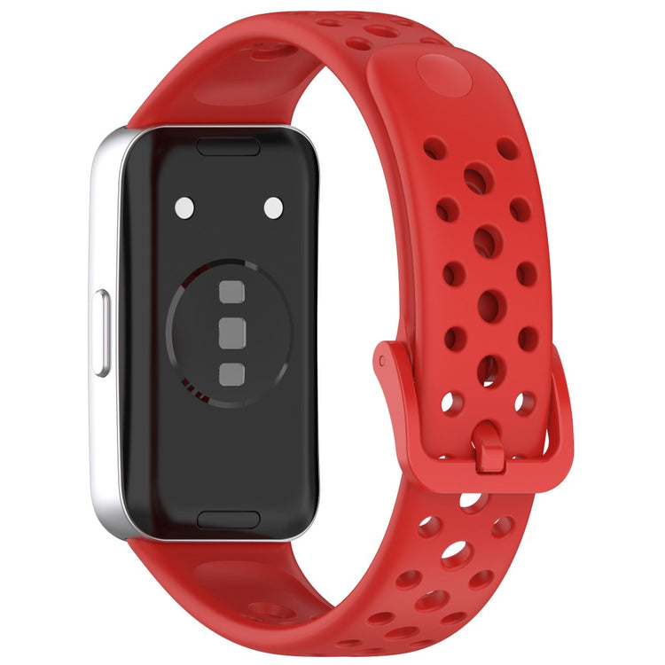 Huawei band 9 / 9 NFC / 8 / 8 NFC Breathable Holes Replacement bandsilicone Watch Strap - Red#serie_5