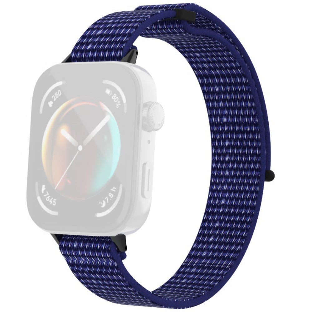 Huawei Watch Fit 3 Watch Strap Magic Tape Nylon Wrist band  - Indigo#serie_3