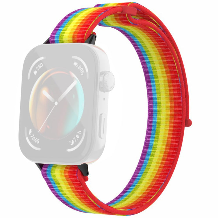 Huawei Watch Fit 3 Watch Strap Magic Tape Nylon Wrist band  - Rainbow#serie_9