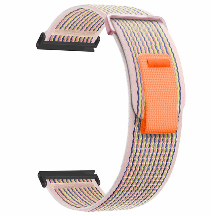 Suunto Spartan Sport Wrist HR Baro / Suunto 9 Nylon Watch band 24mm Loop Fastener Strap - Pink#serie_3