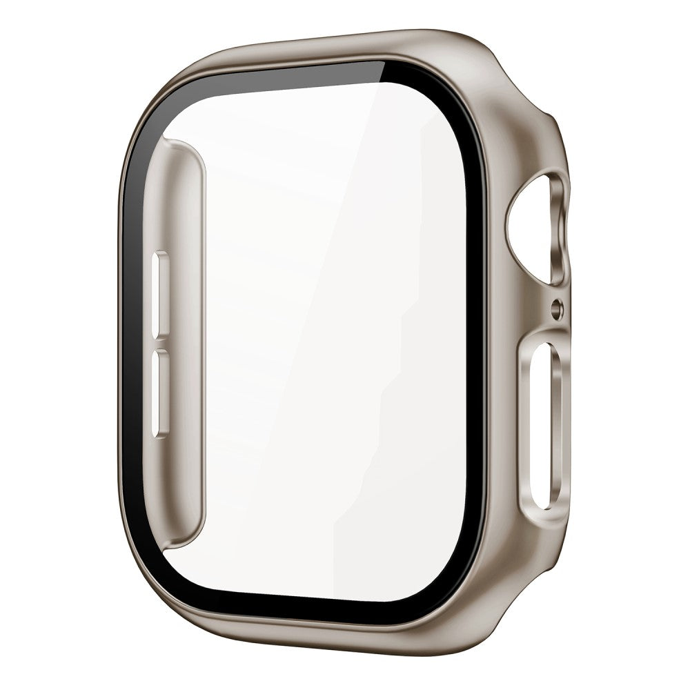 Apple Watch Series 10 46mm Protective Case All-Around Hard Bump Resistant Watch Cover with Tempered Glass Film - Titanium#serie_7