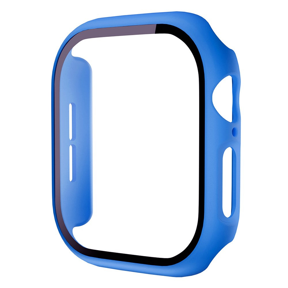 Apple Watch Series 10 42mm Protective Case All-Around Hard Bump Resistant Watch Cover with Tempered Glass Film - Blue#serie_20