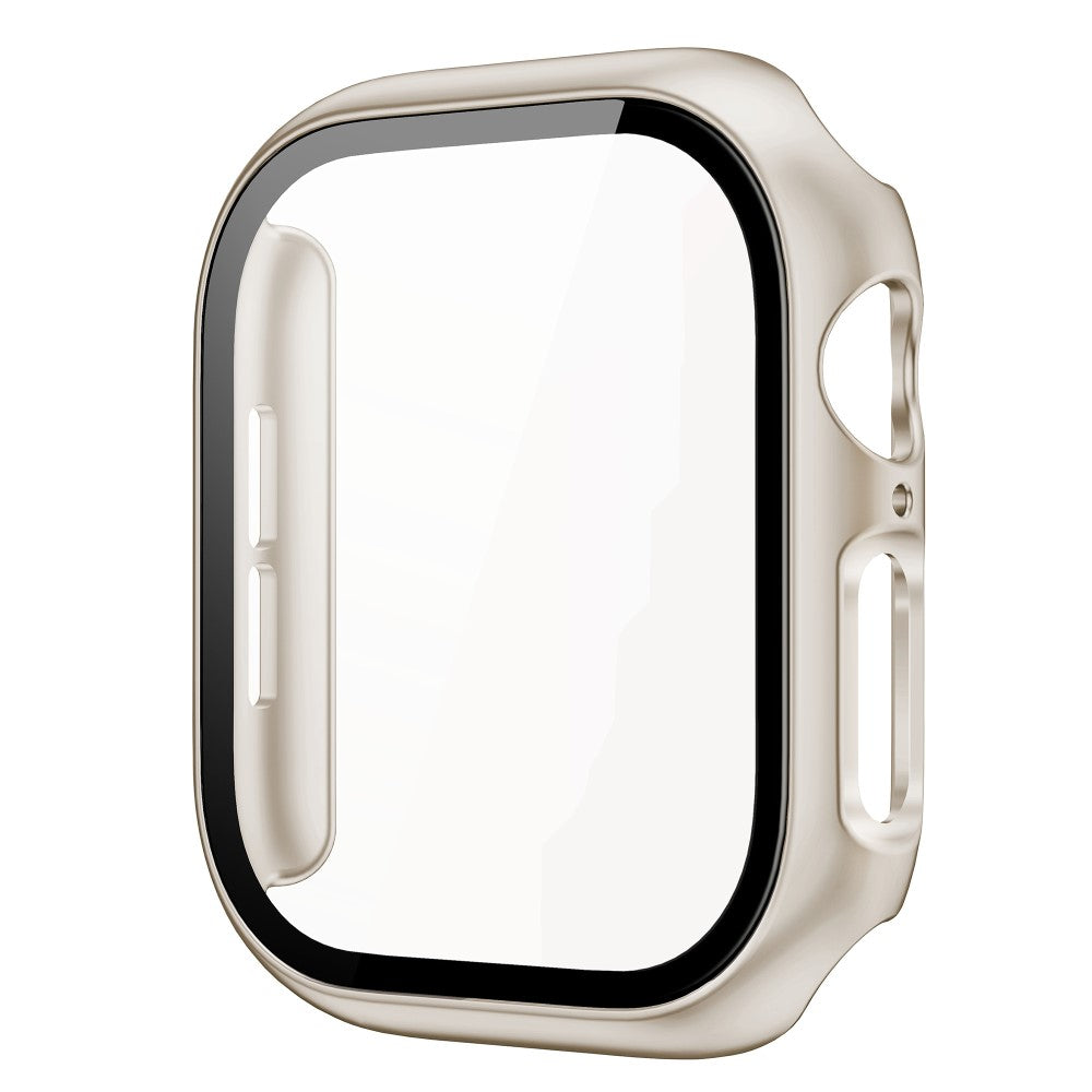 Apple Watch Series 10 42mm Protective Case All-Around Hard Bump Resistant Watch Cover with Tempered Glass Film - Starlight#serie_24