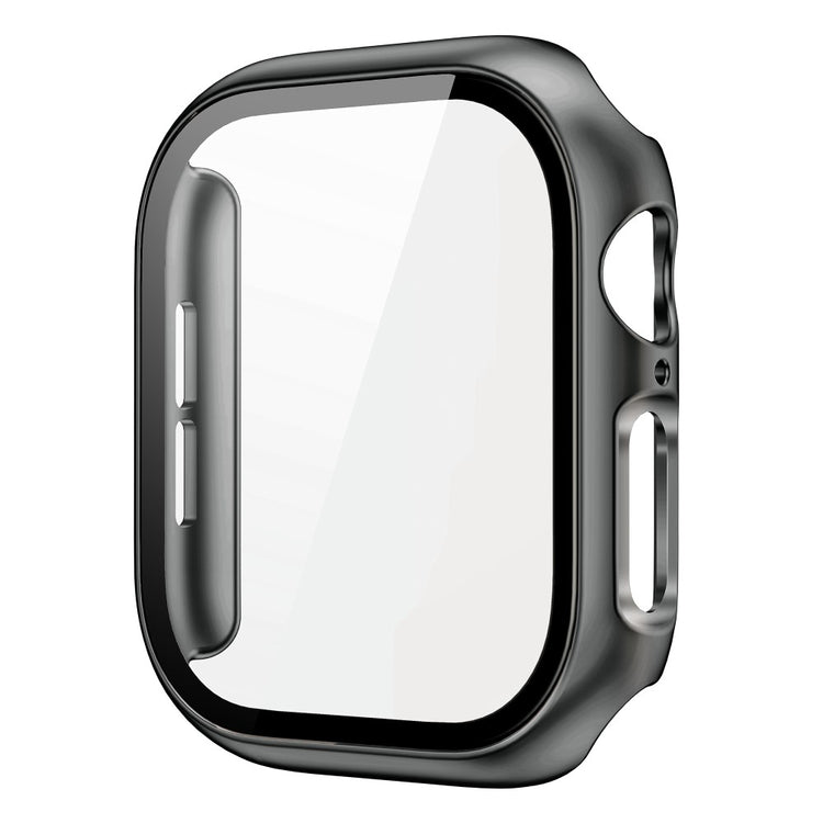 Apple Watch Series 10 42mm Protective Case All-Around Hard Bump Resistant Watch Cover with Tempered Glass Film - Original Black#serie_25