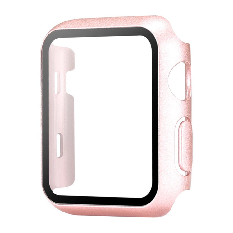 Apple Watch Series 10 42mm Watch Case Protective Hard Bump Resistant Cover with Tempered Glass Film - Rose Gold#serie_5