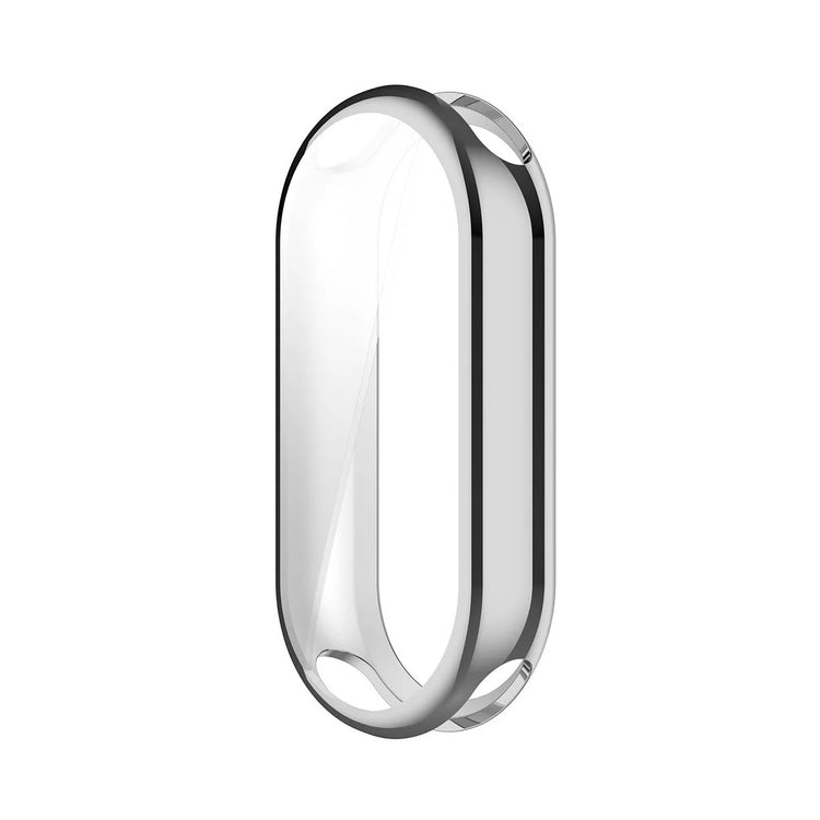 Xiaomi Mi Band 9 / NFC ENKAY Hat-Prince Flexible Watch Case Electroplating Watch Cover with Screen Protector - Silver#serie_7