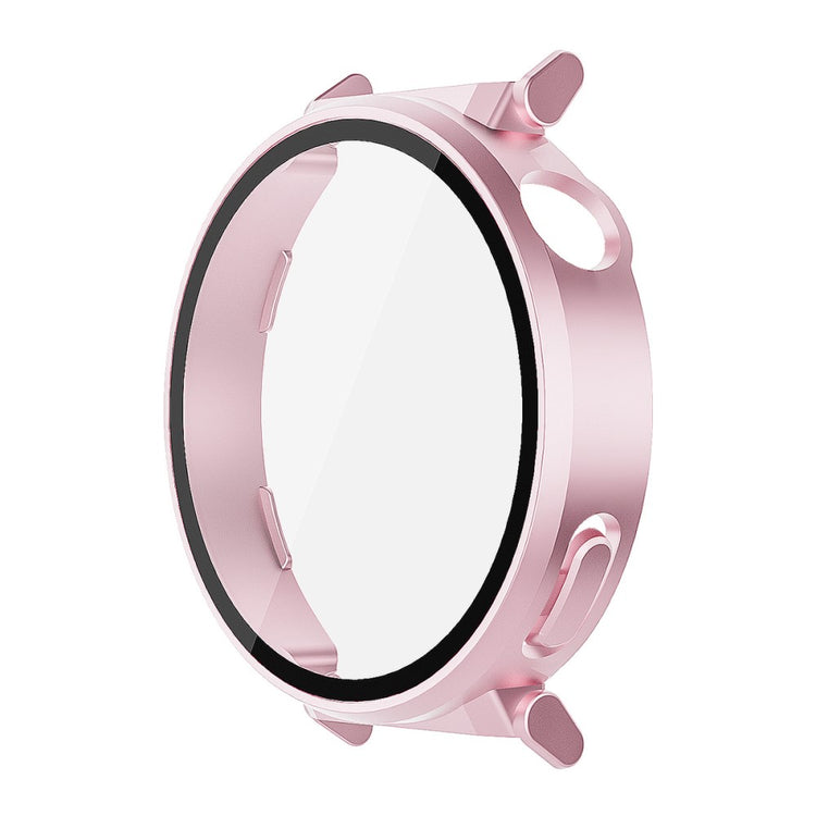 Huawei Watch GT 5 Pro 42mm ENKAY Hat-Prince 2-in-1 Rubberized Hard PC Frame with 9H Tempered Glass Screen Protector - Pink#serie_1