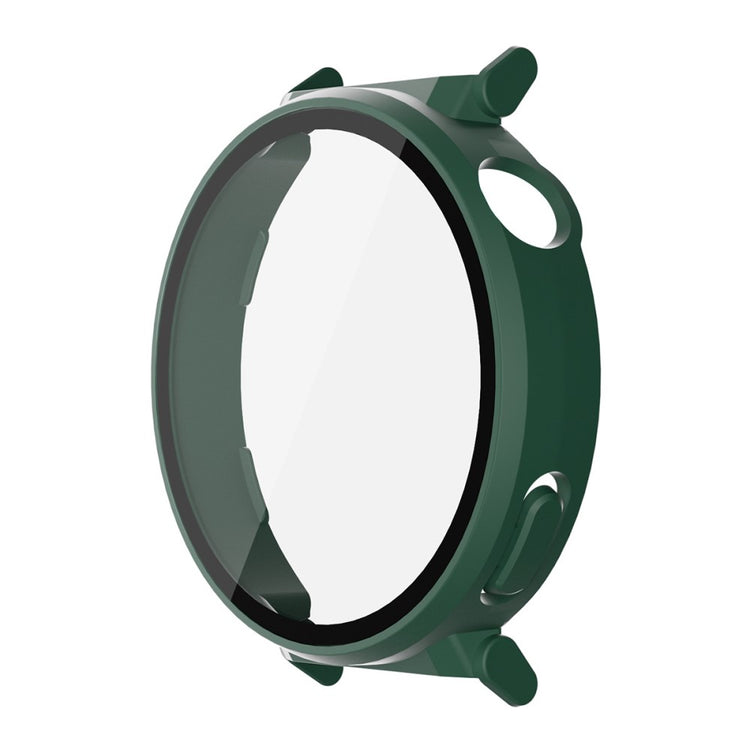 Huawei Watch GT 5 Pro 42mm ENKAY Hat-Prince 2-in-1 Rubberized Hard PC Frame with 9H Tempered Glass Screen Protector - Dark Green#serie_4