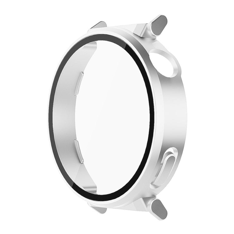 Huawei Watch GT 5 Pro 42mm ENKAY Hat-Prince 2-in-1 Rubberized Hard PC Frame with 9H Tempered Glass Screen Protector - Silver#serie_6