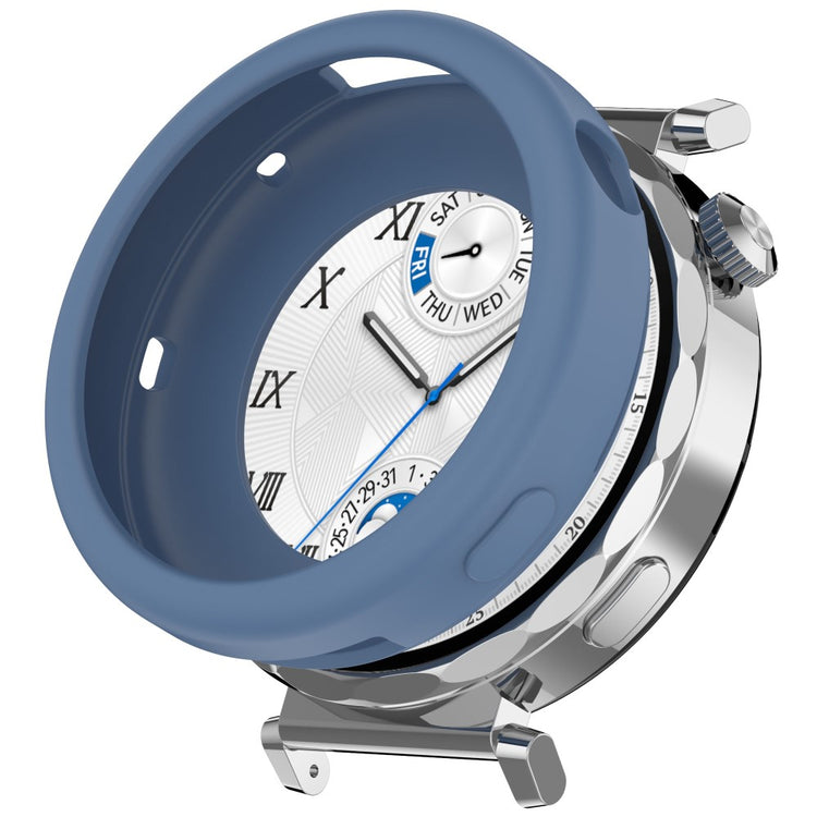 Huawei Watch GT 5 Pro 42mm Case Soft Silicone Protective Frame Cover - Blue#serie_6