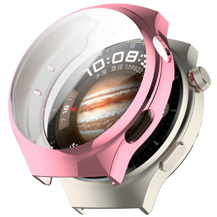 Huawei Watch 4 Flexible Watch Case Full Coverage Electroplating Protective Cover - Pink#serie_3