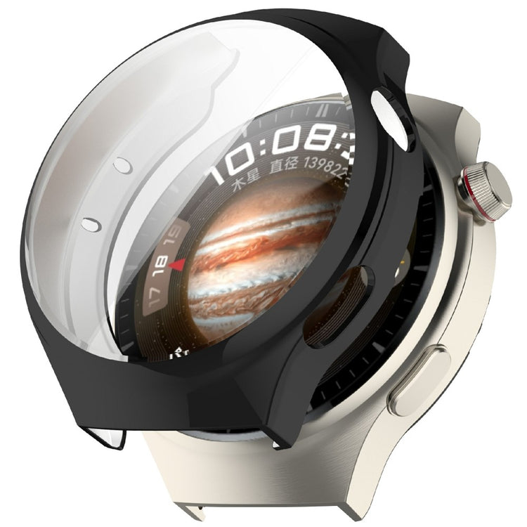 Huawei Watch 4 Flexible Watch Case Full Coverage Electroplating Protective Cover - Black#serie_5