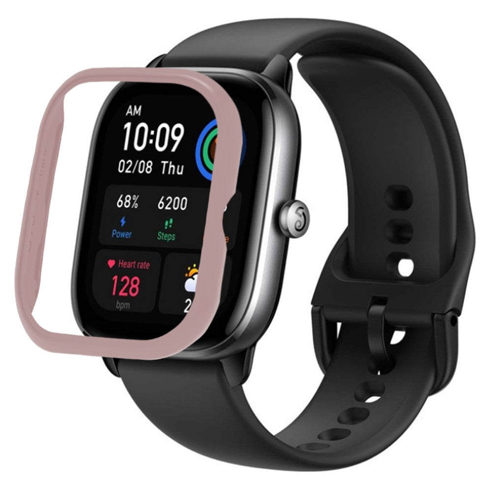 Beskyttende Silikone Bumper passer til Amazfit GTS 4 Mini - Pink#serie_5