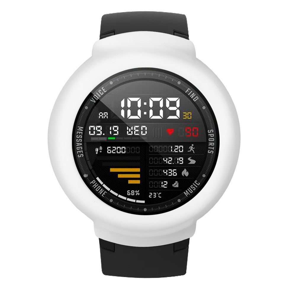 Beskyttende Silikone Universal Bumper passer til Amazfit Verge / Amazfit Verge Lite - Hvid#serie_2