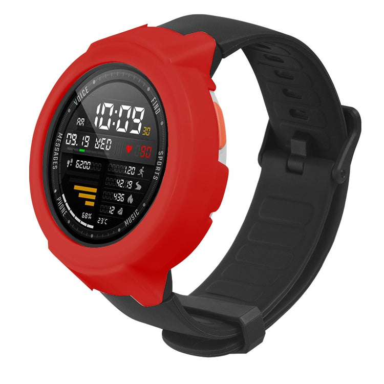 Beskyttende Silikone Universal Bumper passer til Amazfit Verge / Amazfit Verge Lite - Rød#serie_4