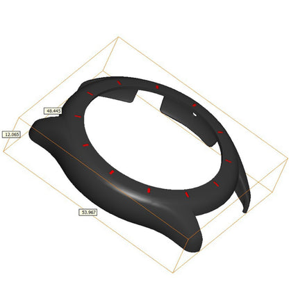 Huami Amazfit GTR 3 / GTR 3 Pro Watch Case Hollow Hard Shockproof Cover Frame - Black+White#serie_2