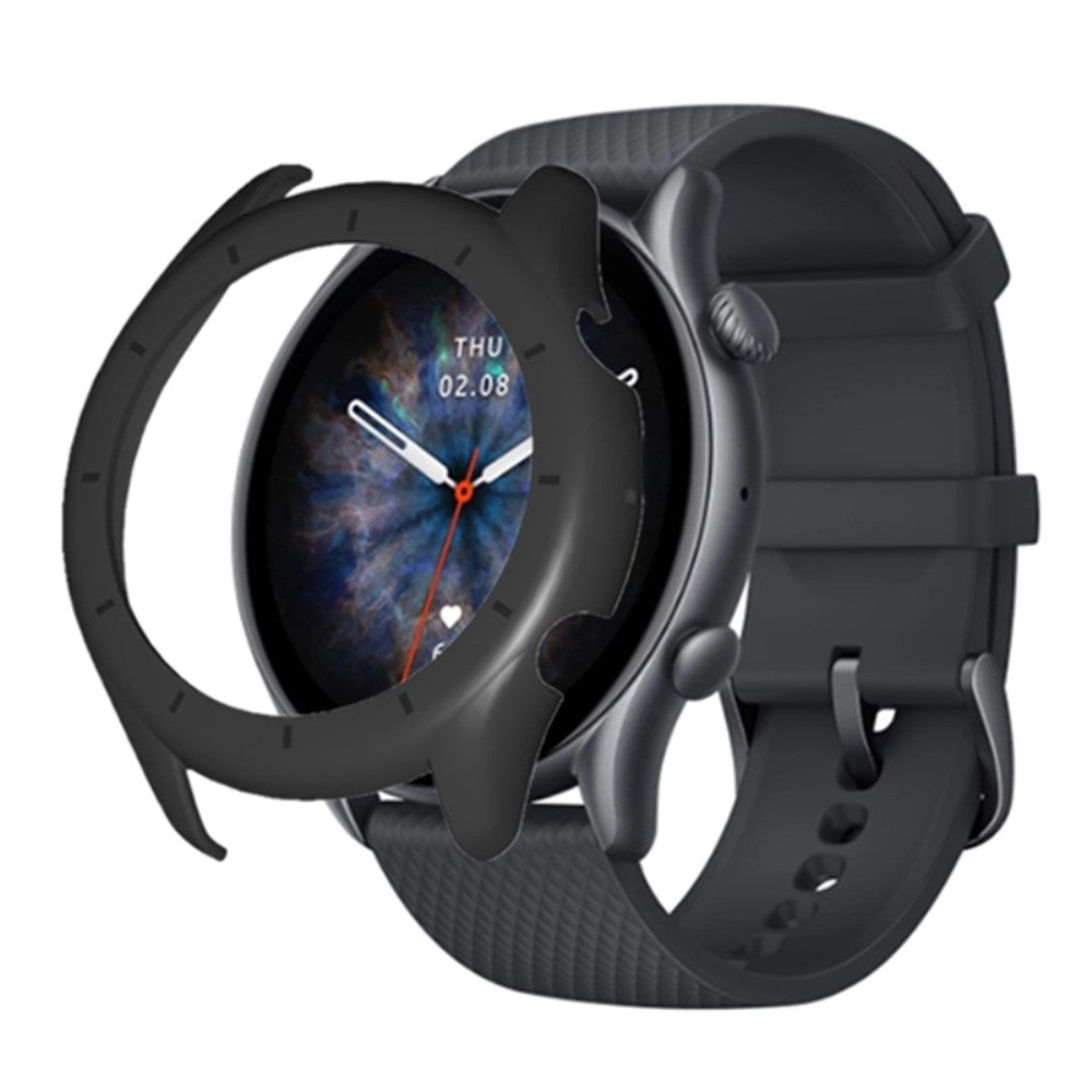 Stødsikker Silikone Universal Bumper passer til Amazfit GTR 3 / Amazfit GTR 3 Pro - Sort#serie_6