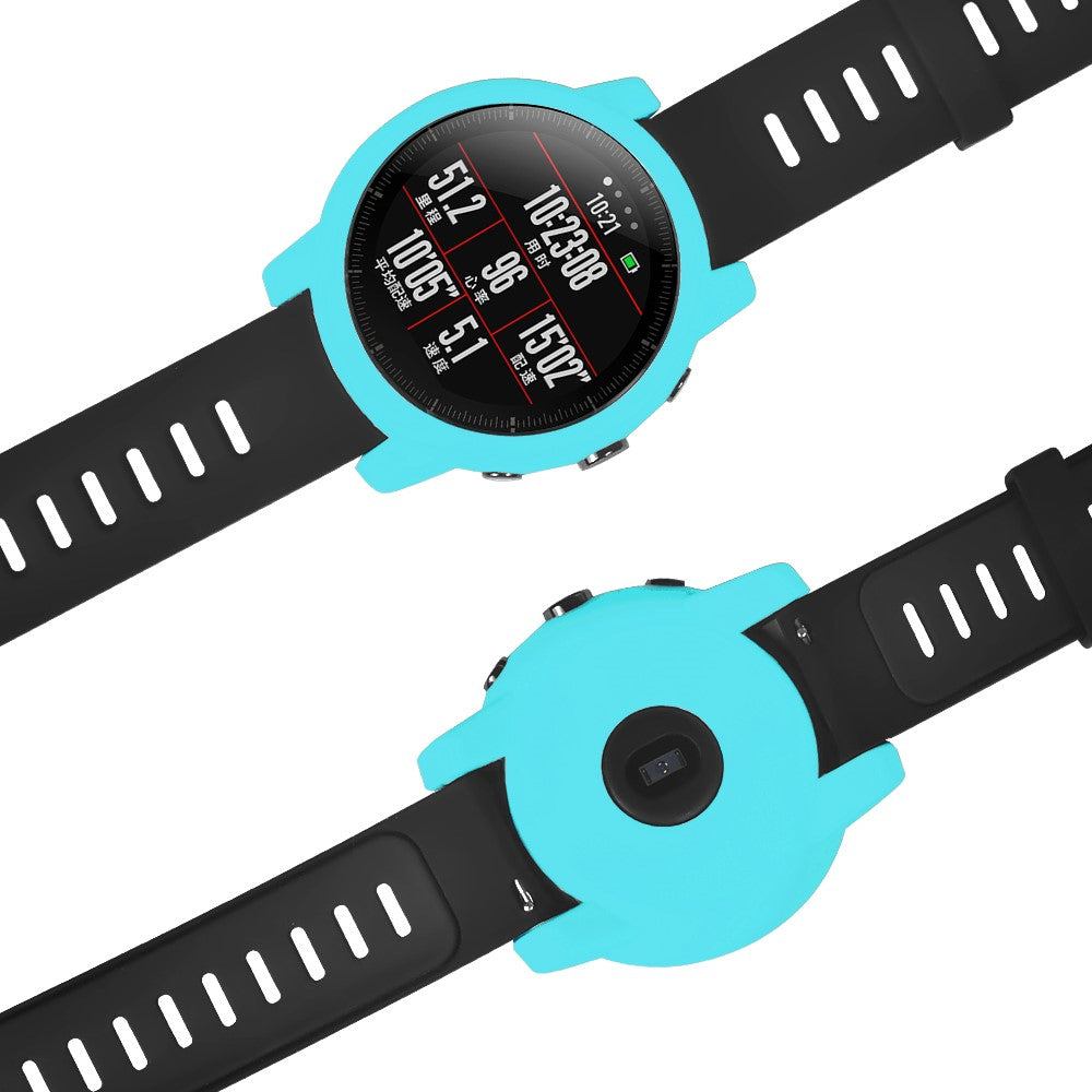 Beskyttende Silikone Bumper passer til Amazfit Stratos 2 \ 2s - Blå#serie_7