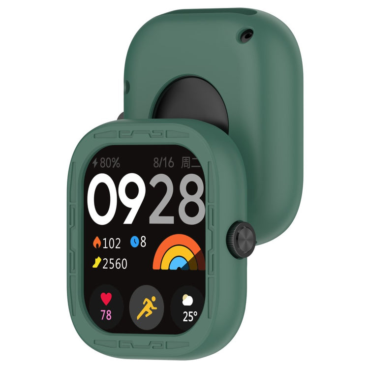 Beskyttende Silikone Cover passer til Xiaomi Redmi Watch 4 - Grøn#serie_6