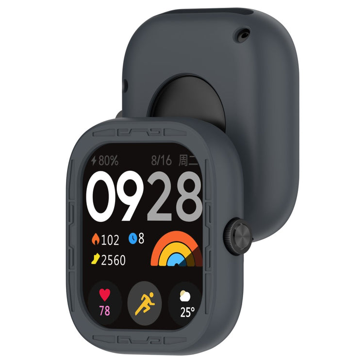 Beskyttende Silikone Cover passer til Xiaomi Redmi Watch 4 - Sølv#serie_11