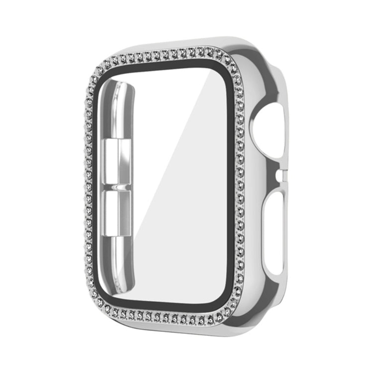 Vildt Godt Rhinsten Og Glas Universal Rem passer til Apple Smartwatch - Sølv#serie_5