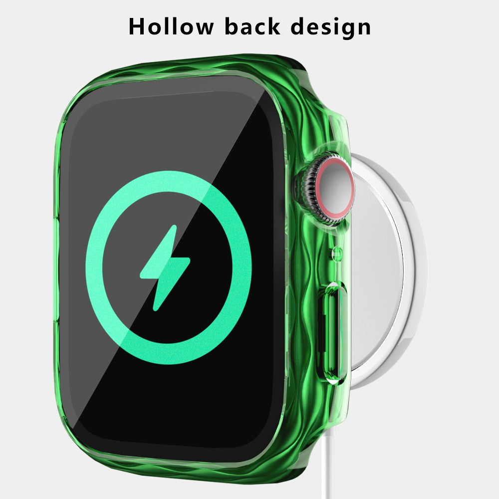 Mega Stylish Apple Smartwatch Universel Cover with Screen Protector in Glass - Green#serie_1