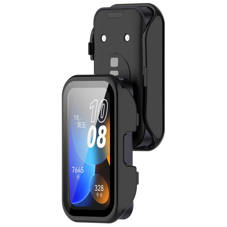 Super Good Huawei Band 8 / Huawei Band 9 Universel Cover with Screen Protector in Glass - Black#serie_1