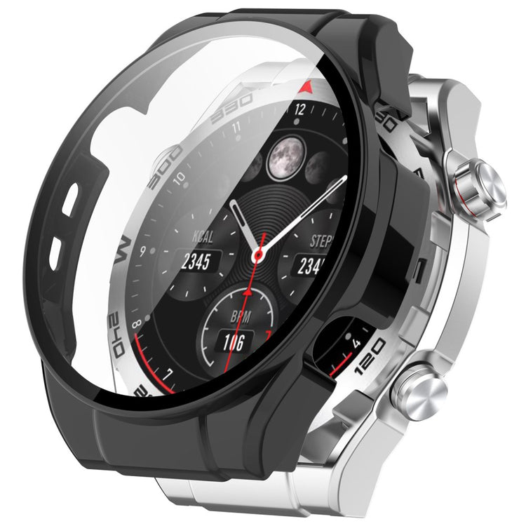 Fashionable Haylou Watch R8 Cover with Screen Protector in Glass - Black#serie_1