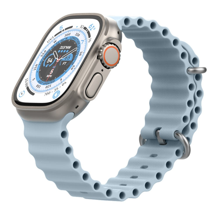 Mega Delightful Apple Smartwatch Silicone Universel Strap - Blue#serie_4