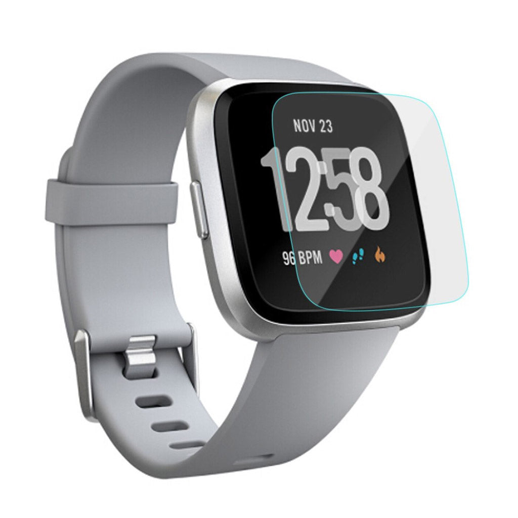 Mega holdbart Fitbit Versa Glas Rem - Sølv#serie_611