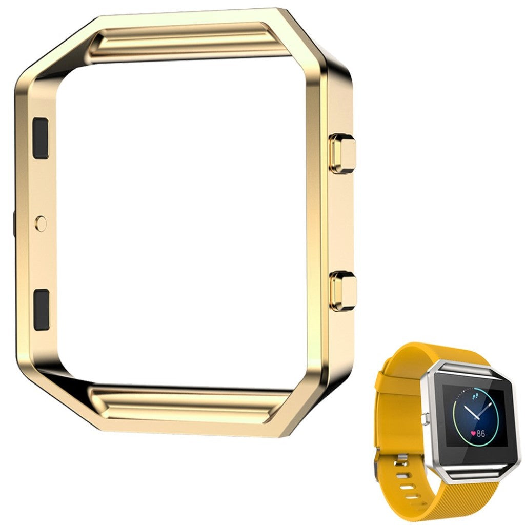 Alle Tiders Fitbit Blaze Metal Cover - Guld#serie_1