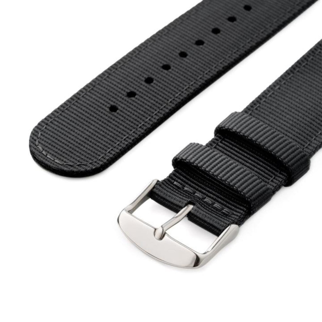 Komfortabel Skagen Falster 2 Nylon Rem - Sort#serie_c001