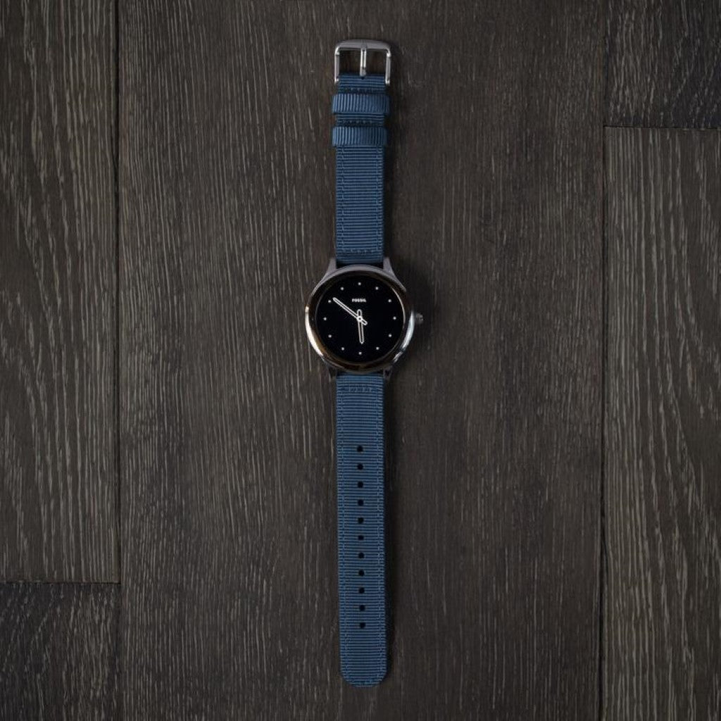 Helt vildt godt Fossil Marshal Touch Nylon Rem - Blå#serie_d018