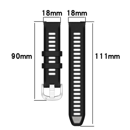 Alle Tiders Silikone Universal Rem passer til Smartwatch - Hvid#serie_11