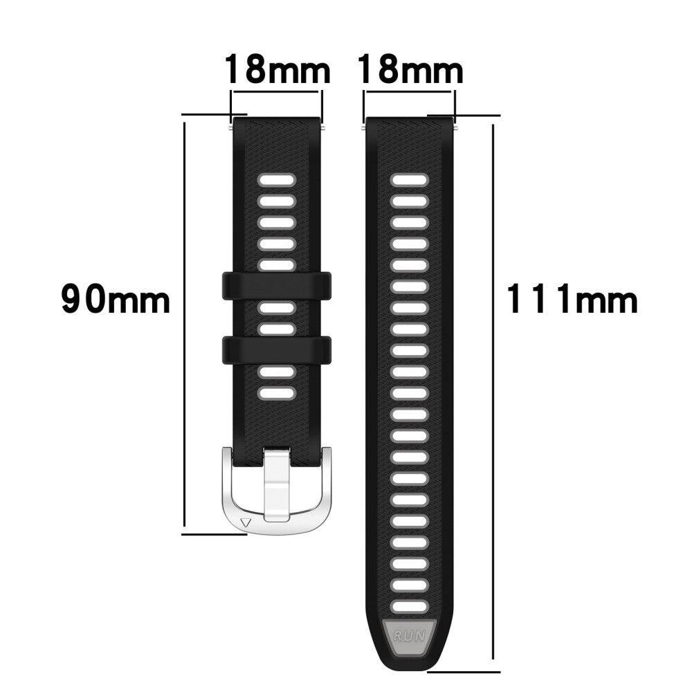 Alle Tiders Silikone Universal Rem passer til Smartwatch - Gul#serie_9