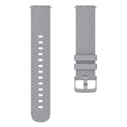 Cool Silikone Universal Rem passer til Smartwatch - Sølv#serie_2