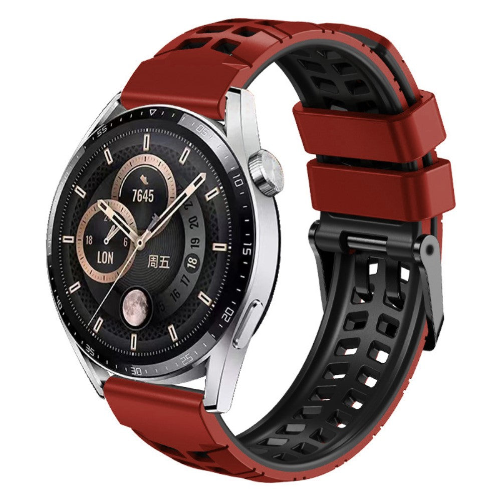 Alle Tiders Silikone Universal Rem passer til Smartwatch - Rød#serie_4