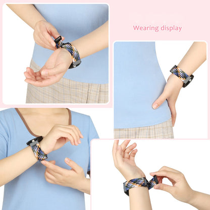 Stilren Nylon Universal Rem passer til Smartwatch - Pink#serie_3