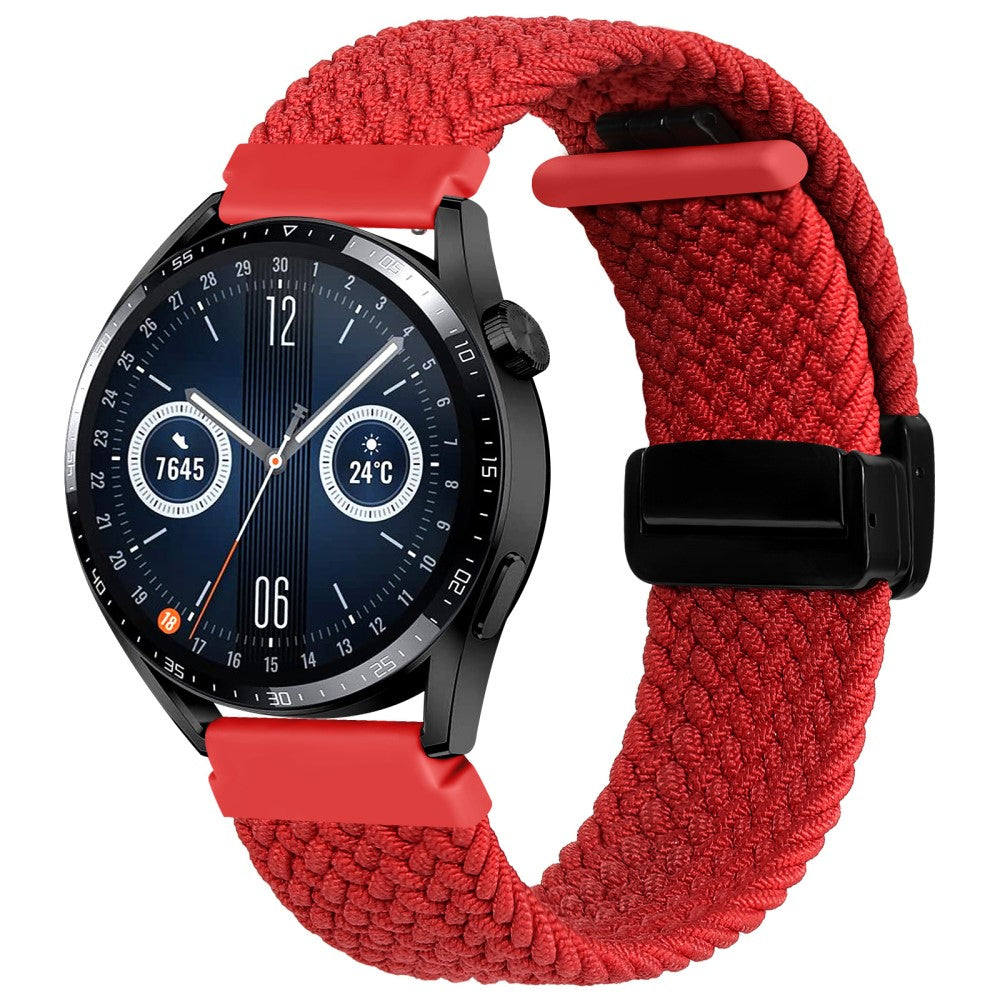 Stilren Nylon Universal Rem passer til Smartwatch - Rød#serie_6