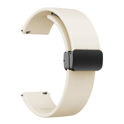 22mm Universal simple silicone strap with black buckle - Starlight#serie_12