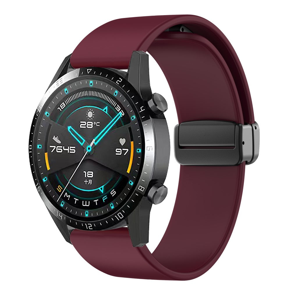 Mega Sejt Silikone Universal Rem passer til Smartwatch - Rød#serie_7