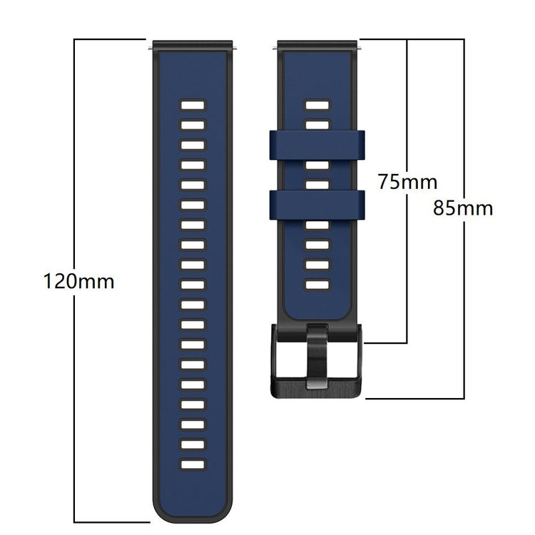 Glimrende Silikone Universal Rem passer til Smartwatch - Hvid#serie_2