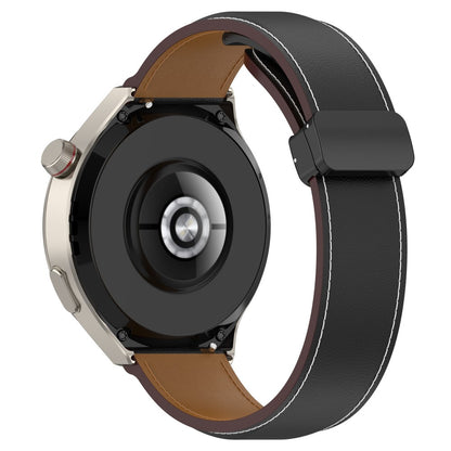 22mm Universal genuine leather strap - Black#serie_1