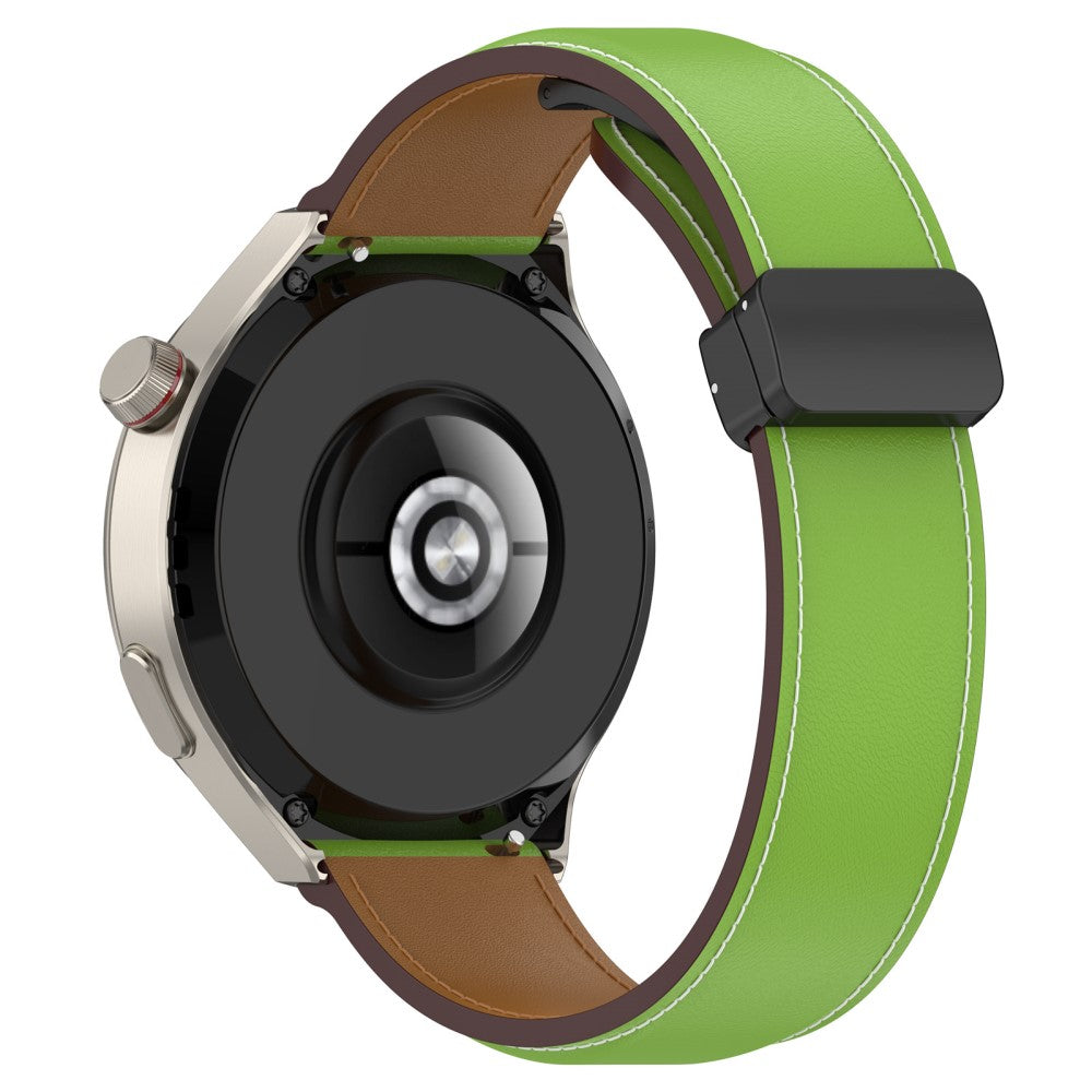 22mm Universal genuine leather strap - Green#serie_4