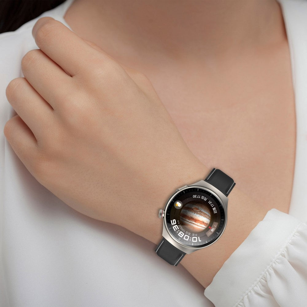 Helt Vildt Flot Ægte Læder Universal Rem passer til Smartwatch - Hvid#serie_5