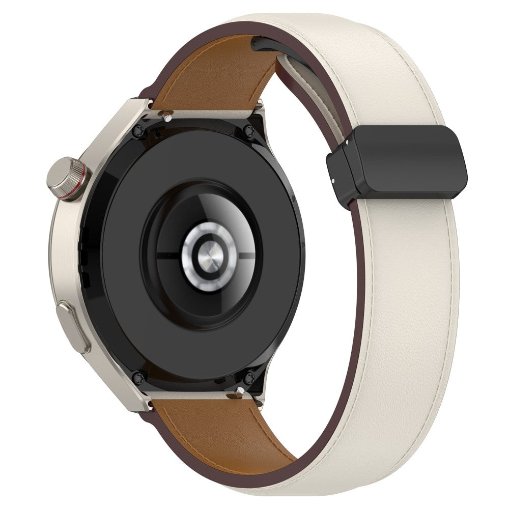 22mm Universal genuine leather strap - Beige#serie_5