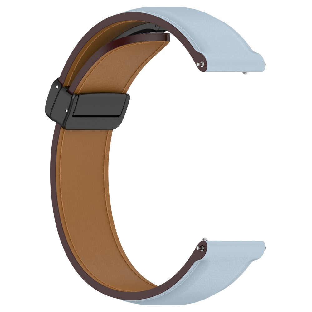 Helt Vildt Flot Ægte Læder Universal Rem passer til Smartwatch - Blå#serie_6