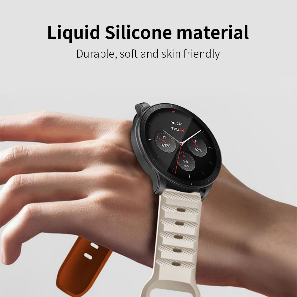 Cool Silikone Universal Rem passer til Smartwatch - Hvid#serie_2