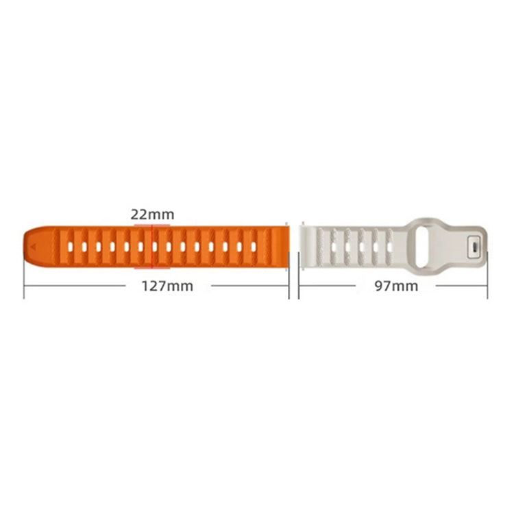 Cool Silikone Universal Rem passer til Smartwatch - Orange#serie_5