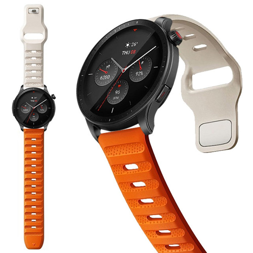 Cool Silikone Universal Rem passer til Smartwatch - Sort#serie_6